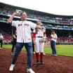 Bruins coach Marco Sturm throws 1st pitch Red Sox game