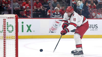 Staal tacks on an empty netter