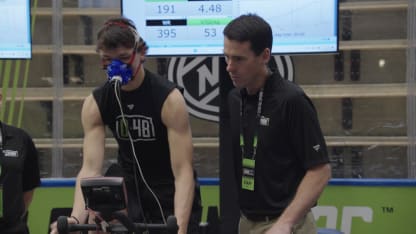 Matthew Schaefer takes VO2 Max Test