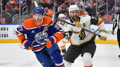 EDGE stats for Golden Knights Oilers playoff series