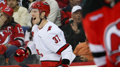 Svechnikov lights the lamp for hat trick