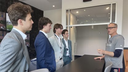 Draft prospects with Maurice