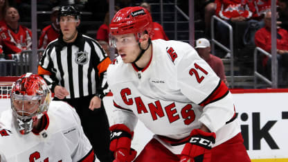 Alexander Nikishin making NHL debut for Carolina Hurricanes in Game 5