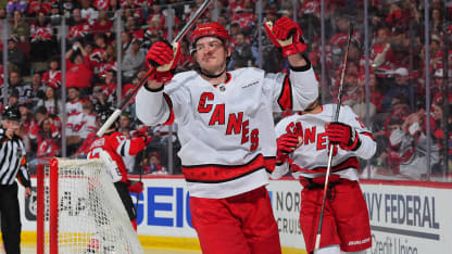 Svechnikov’s second career postseason hat trick