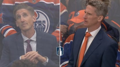 Kris Knoblauch lookalike dresses like Oilers coach Game 4