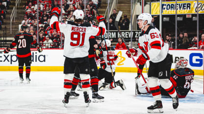 Mercer's deflection is the game opener