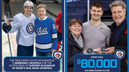 Fans raise $80k for charity in honor Mark Scheifele dad
