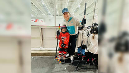 Color of Hockey Abby Roque big hit with kids from Hockey in New Jersey program