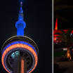 CN Tower Hard Rock Stadium light up before Stanley Cup Final
