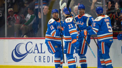 Black players Justin Bailey Tyson Hinds Noah Warren combine for historic AHL goal