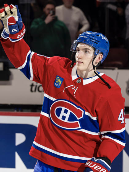 Lane Hutson joins elite group in Montreal with 2025 Rookie Award win