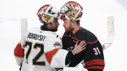 Panthers and Hurricanes shake hands