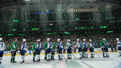 Jets Stars Scheifele handshake line playoffs
