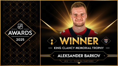 Florida Panthers Aleksander Barkov awarded 2025 King Clancy Memorial Trophy