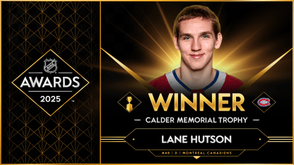 Montreal Canadiens Lane Hutson wins 2025 Calder Trophy