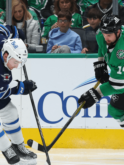 EDGE stats insights for Winnipeg-Dallas series