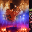 Kygo wears Panthers merch during set at music festival