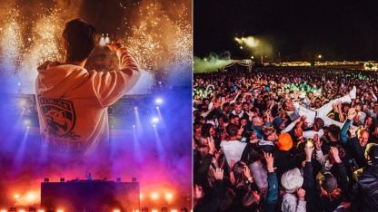 Kygo wears Panthers merch during set at music festival